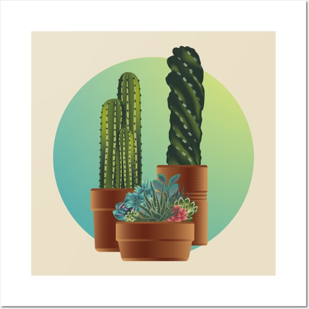 Cactus plant Wall Art by MplusC